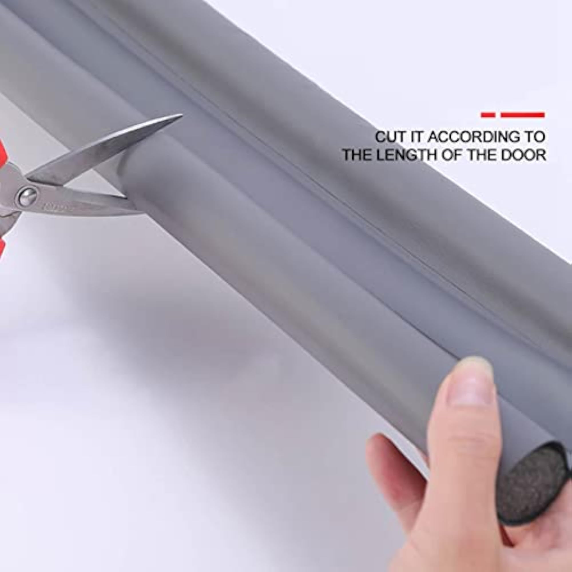 2xDoor Under Bottom Seal Soundproof Draft Secure Foam Strip Blocker Gray